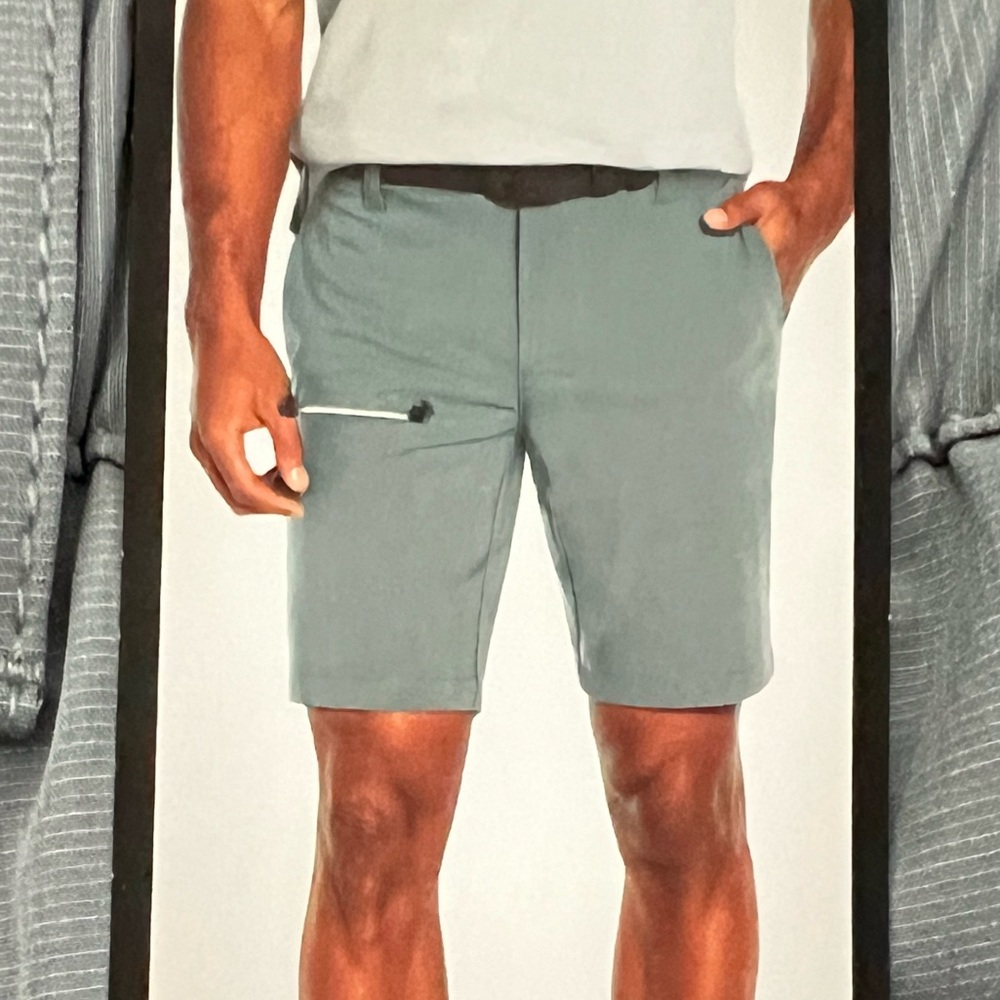 Banana Republic Men’s Gray‎ Stretch Flat Front Shorts Sz. 40 NWT